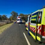 Chopper Called to Transport Injured Man After Accident