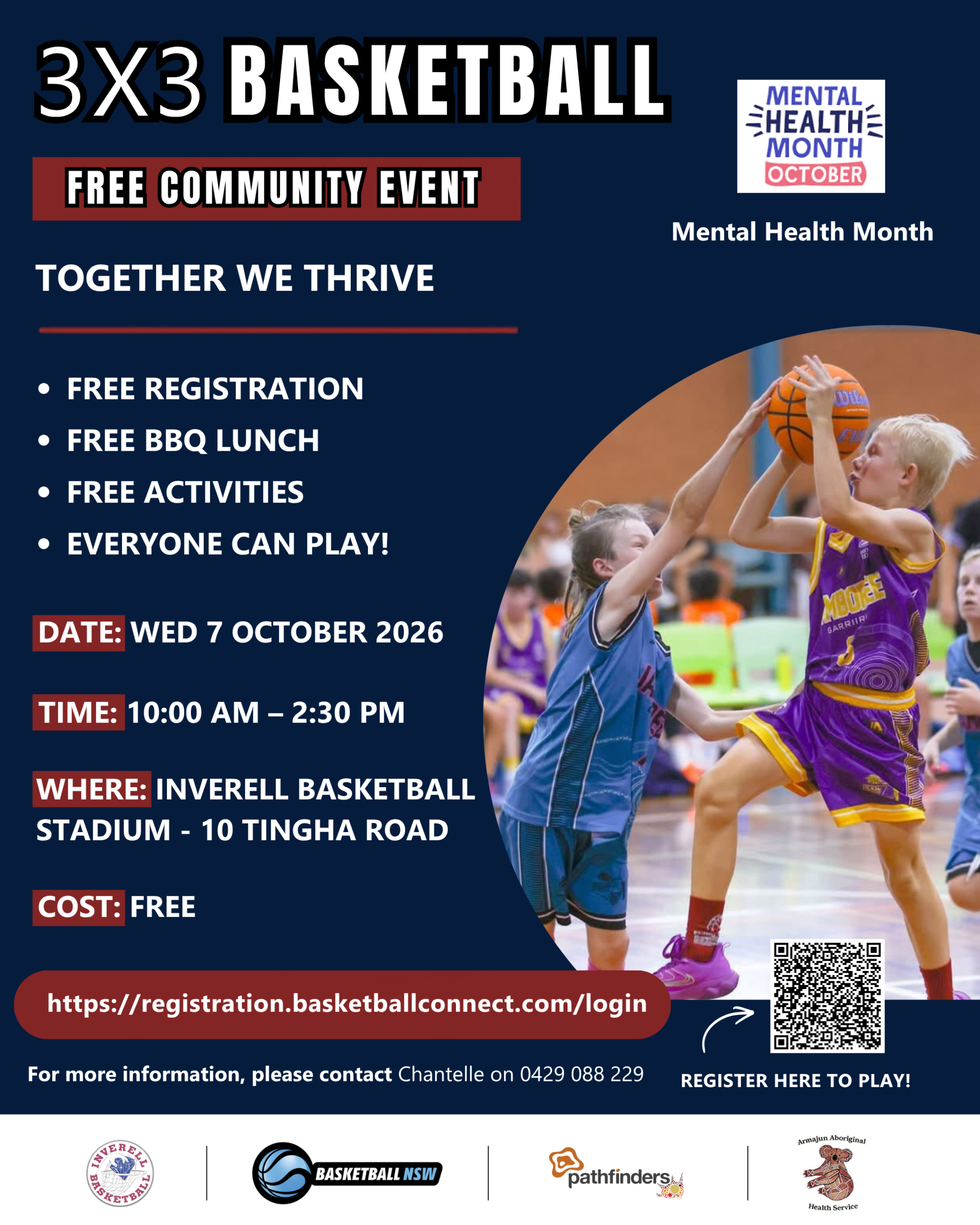 3 x 3 Basketball Community Event Poster 2