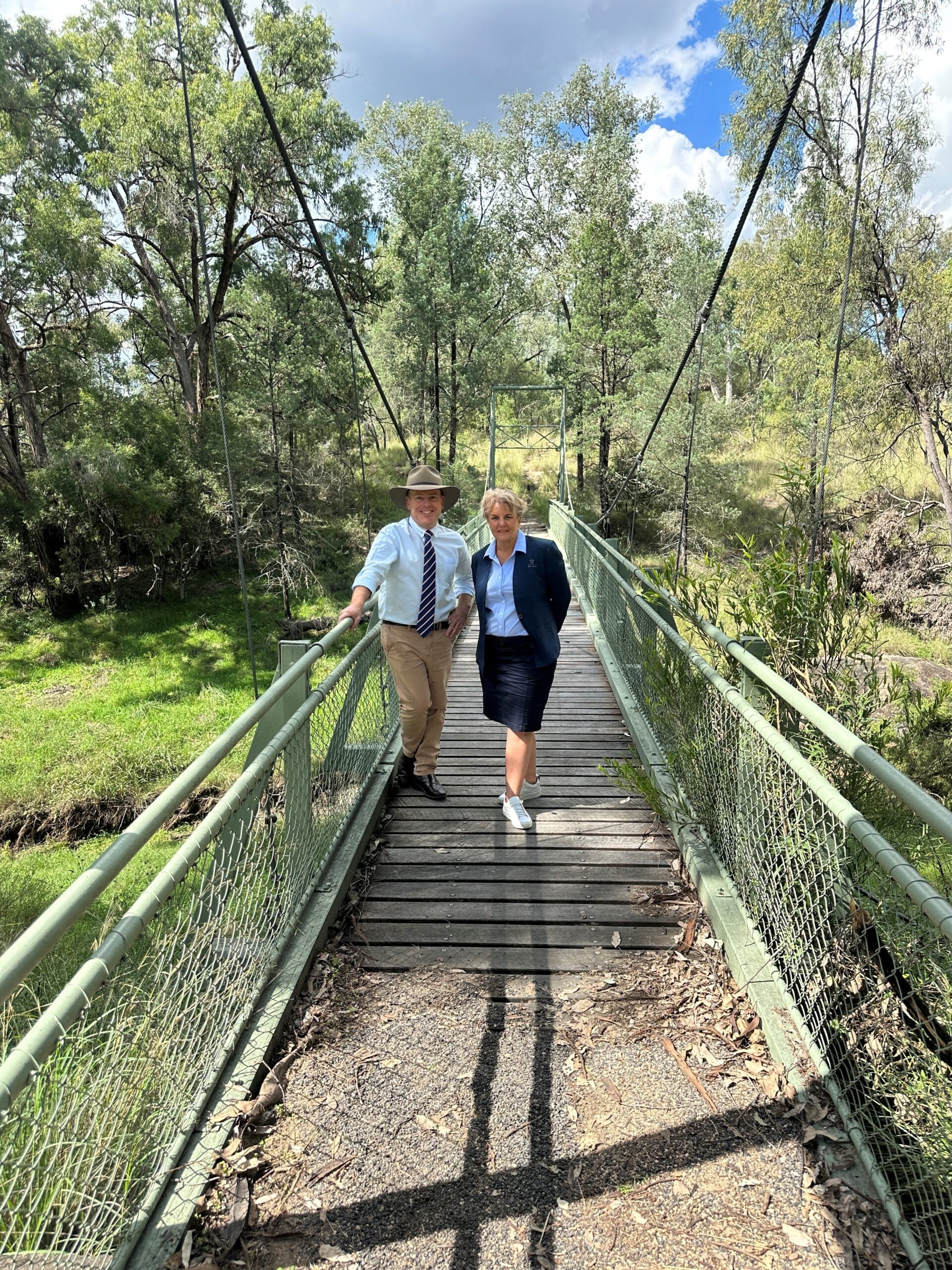 Brendan and Gwydir Shire Mayor, Tiff Galvin