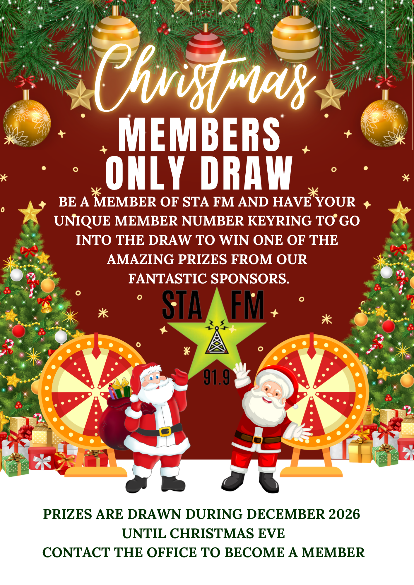 Christmas Members Draw Website